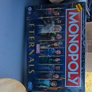 Hasbro Monopoly Marvel Eternals Board Game - Red, Blue, Gold, Black